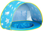 Monobeach Baby Beach Tent Ocean Pop Up Portable Shade Pool UPF50+ UV Protection Sun Shelter for Infant with Easy Set Up Canopy
