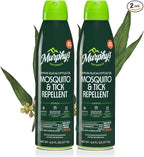 Murphy's Naturals Mosquito & Tick Bug Repellent Spray, Oil of Lemon Eucalyptus for Skin + Outdoor Gear, DEET-Free, 6 Ounce Mist, 2-Pack