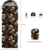 Sleeping Bags for Adults and Kids，3D Printing Camping Sleeping Bag for Girls Boys Lightweight Waterproof Cold/Warm 3-Season，Outdoor Travel with Compression Bags