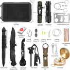 Gifts for Men Dad Husband Teenage Boy, Survival Kit 28 in 1, Survival Gear Tool Emergency Tactical Equipment Supplies Kits for Families Outdoors Camping Hiking Adventures