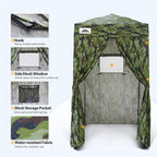 EAGLE PEAK Flex Ultra Compact 4x4 Pop-up Canopy, Sun Shelter, Changing Room, Portable Privacy Canopy Cabana for Pool, Fashion Photoshoots, or Camping, Camo