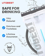 UTOBEST Hydration Bladder,TPU Water Bladder,Water Bladder for Hiking Backpack,BPA Free,Wide Opening,Leak-Proof,Water Reservoir for Hiking Cycling Camping Running