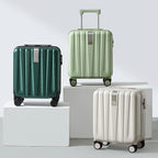 Hanke 16 Inch Underseat Carry on Luggage with Wheels,Small Hard Shell Suitcases for Weekender,Travel Approved Lightweight Travel Luggage Suitcase for Womem Men,Bamboo Green.