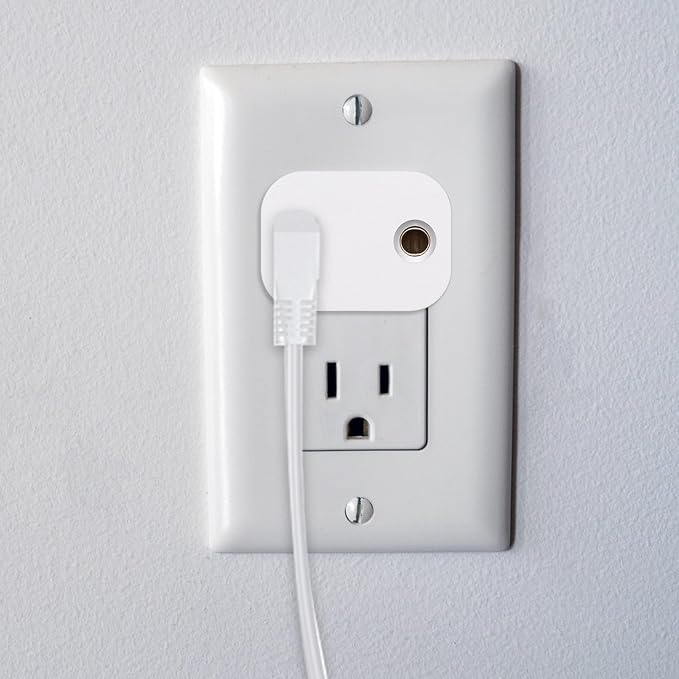 Relaxweex 1 Pcs Grounding Plug Adapter Ground Socket Splitter Safety Adapter for Multiple Grounding Products in to Single Ground Port Compatible with US Type B Outlets (White)