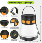 LED Camping Lantern, 1500 Lumens Camping Lantern Rechargeable with Solar Panel Charging, Waterproof, 8 Light Modes, 7500mAh Power Bank, Camping Flashlight for Hurricane Emergency, Hiking, Outdoor