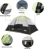 Camping Tent 2 Person, Waterproof Windproof Tent with Rainfly Easy Set up-Portable Dome Tents for Camping…