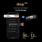 All New dragy Pro - Professional GPS Performance Meter, up to 25Hz GPS Laptimer, with Built-in Memory & 6-Axis IMU Motion Sensor | Includes dragy Mount for Easy Installation