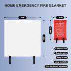 Home Emergency Fire Blankets 40“ x 40” Fiberglass Fire Blankets Essential Emergency Fire Blankets for Home and Kitchen 2 Packs