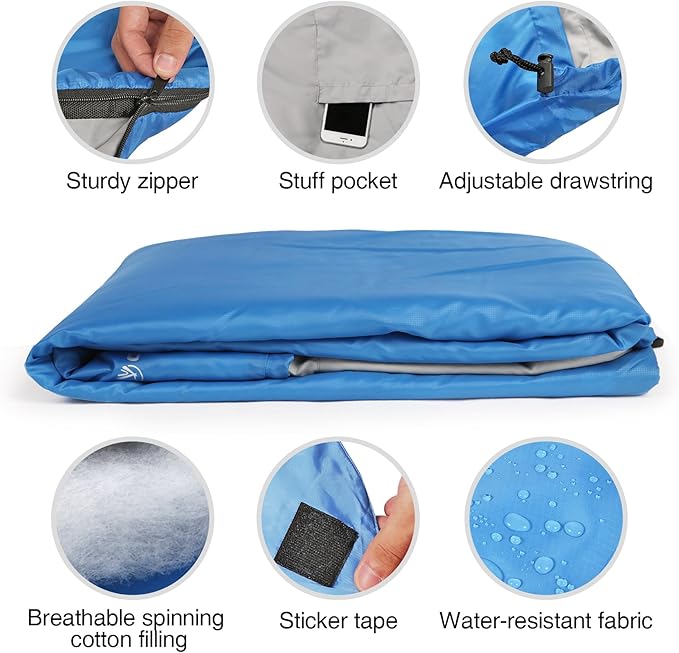 REDCAMP Ultra Lightweight Sleeping Bag for Backpacking, Hiking, Comfort for Adults Warm Weather, with Compression Sack