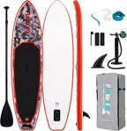 FunWater Inflatable Stand Up Paddle Board with Premium SUP Paddleboard Accessories, Anti-Slip EVA Deck, 11'/10'6'' Paddle Boards for Adults & Youth of All Skill Levels