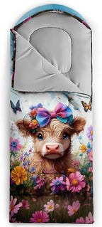 AILONEN Outer Space Astronaut Camping Sleeping Bags,Lightweight & Waterproof,3 Season Warm & Cool Weather,Cartoon Sleeping Bags for Kids,Boys Girls Travelling,Outdoors