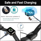 H80 Smart Watch Charger, 2-Pack Compatible with Mindrose H80 1.47” Fitness Tracker Smartwatch Magnetic Charging Cable