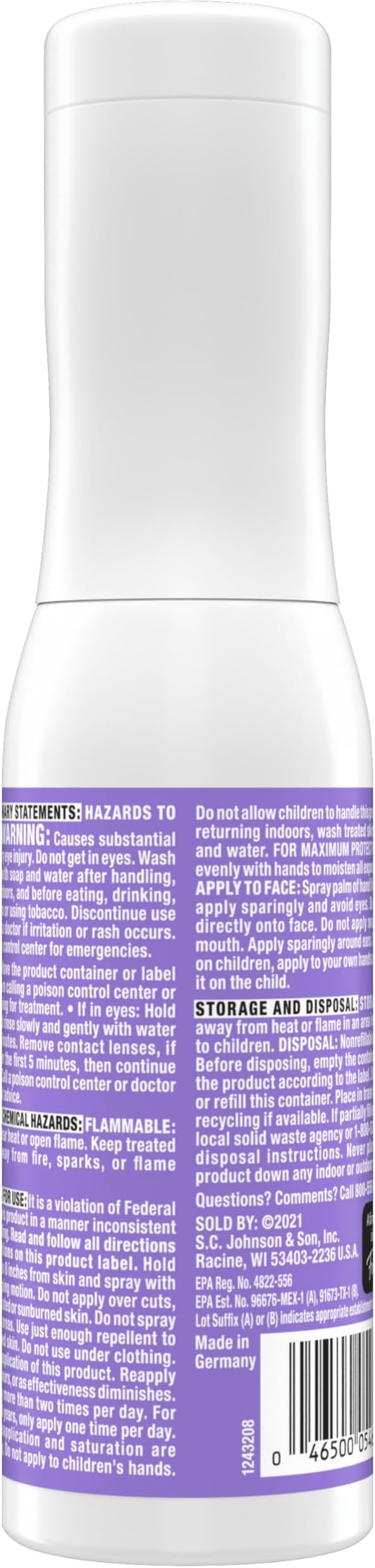 OFF! Clean Feel Insect Repellent Misting Spray, Fragrance-Free Bug Spray for Lasting Protection from Mosquitoes and Ticks, 6 oz