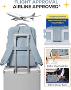 coofay Travel Backpack For Women Men Airline Approved Carry On Backpack Flight Approved Waterproof Sports Luggage Backpack Casual Daypack Small Hiking Backpack Grey Blue