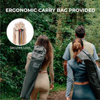 Heavy Duty Portable Folding Camping Chair for Adults with Padded | for Outdoor & Sports, Backpacking, Beach, Lawn, Hunting, Tailgating, Fishing | Supports 400 Lbs (Single, Beige)