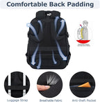 VANKEAN 17.3'' Travel Laptop Backpack TSA Friendly, Water Resistant Anti Theft Extra Large College Backpacks with RFID Pockets, USB Port for Men Women Business Work Bag, Black
