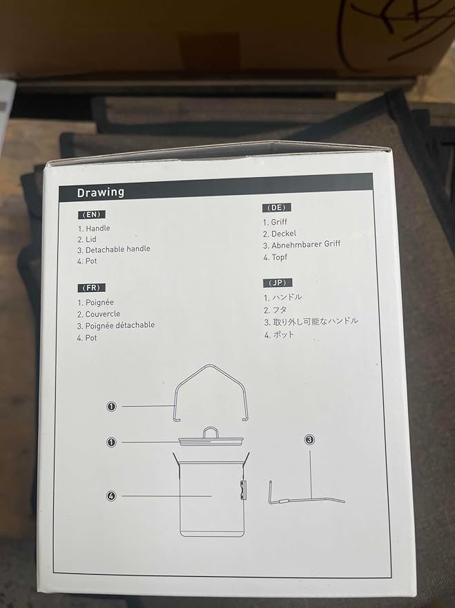 Fire Maple Frost 0.9L Camping Pot Aluminum with Detachable Handle, Backpack Bushcraft Gear, Campfire Cooking Equipment Self-locking Handle