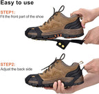 Aliglow Ice Snow Grips Over Shoe/Boot Traction Cleat Spikes Anti Slip Footwear