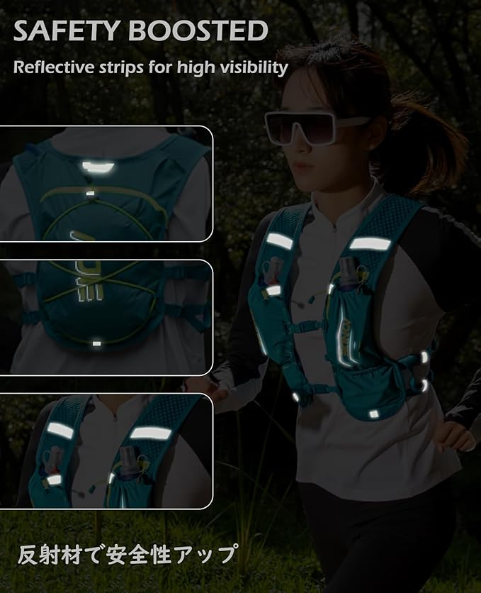 TRIWONDER Hydration Running Vest 5L Lightweight Water Pack for Men Women Hydration Backpack for Trail Race, Hiking, Cycling, Climbing, Camping, Jogging, Marathon