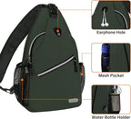 MOSISO Sling Backpack, Multipurpose Crossbody Shoulder Bag Travel Hiking Daypack