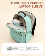 LOVEVOOK Laptop Backpack for Women with Giant Tumbler Holder 17.3 inch,Designer Travel Backpack Laptop Bag College Backpack,Quilted Work Nurse Teacher Backpack Purse Computer Bag Casual Daypack, Pink