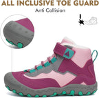 Mishansha Kids Hiking Boots Toddler Girls Boys Hiking Shoes Water-Resistant Anti-Collision Non-Slip Athletic Outdoor Trekking Boots