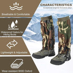 Snake Gaiters for Men Women Adjustable Waterproof Gators for Hiking Boots Lightweight Hunting Snake Guards for Lower Legs Snake Bite Proof Leggings Chaps