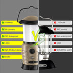 Camping Lantern Rechargeable, Portable LED Camping Lantern - Battery Tent Light with 4 Modes for Indoor Outdoor Home Emergency Light Hiking Fishing Picnicking