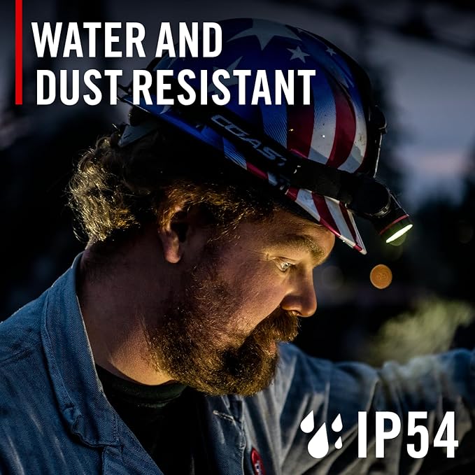 Coast® XPH34R 2075 Lumen USB-C Rechargeable-Dual Power LED Headlamp withPURE Beam® Twist Focus™ and Magnetic Base