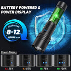 LED Flashlights High Lumens Rechargeable, 90000 Lumens Super Bright Flash Light Brightest Flashlight, 3 Modes IPX7 Waterproof, High Powered Tactical Flashlights for Camping Emergencies (2 Pack)