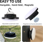 10000mAh Rechargeable Tent Light 3 Lighting Modes, 4000LM LED Portable Camping Lantern, IPX5 Waterproof, 30W Hanging Tent Light with Magnet, for Emergency & Gift