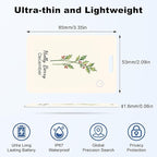 Wallet Tracker Card (iOS Only), Rechargeable Bluetooth Smart Tracking for Apple Find My Compatible Anti Tracker for Men Women Slim Item Locator for Purse Passport Key Luggage Tag (1Pcs/DEC FLR)