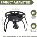 Bestfire 16" Single Propane Burner Camping Stove with 4 Feet High Pressure 0-20 PSI Gas Burner Adjustable Hose 200,000 BTU for Frying, Camping, Home Brewing and Turkey Frying