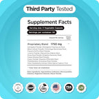 Vertigo Relief Supplement 1750mg, 90 Capsules - Natural Support for Motion Sickness, Dizziness, Tinnitus, Migraines, Inner Ear Balance (Pack of 1)
