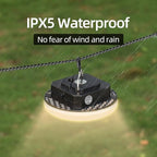 Transparent Portable Rechargeable LED Camping Lights,Waterproof Outdoor Light with 5000Lm,Super Bright Hanging Lanterns for Tents, Canopies & Outdoor Emergencies（Infinitely dimmable）