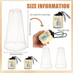 Hestya 2 Pack Mosquito Head Mesh Net Midge Insects Bugs Head Face Net Protecting for Outdoor Hiking Camping Climbing Walking(Beige)