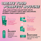 I DEW CARE Blemish Heartleaf Skincare Set - Kitten My Balance On | Foam Cleanser & Wash-off Mask & Serum, Gentle Skincare, Soothe & Balance, Stocking Stuffers, Gift For Girls, Teen Girls Skin Care Kit