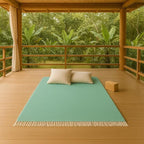 Open Road Goods Solid Color Mexican Yoga Blanket – Large Handwoven Throw for Yoga, Beach, Camping or Home – Soft and Durable Cotton Blend