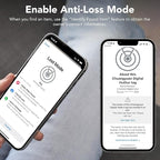 CASCHO Wallet Tracker Card [Apple MFi Certified] Air Tracker Tag, 0.06in Rechargeable Smartcard Work with Apple Find My, Keys Finder and Item Locator for Passport, Bags, Laptop, Black 1 Pack, iOS only