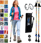 York Nordic Motivator Walking Poles for Balance and Rehab - Patented Stability Grips - Lightweight, Adjustable, and Collapsible - 2 Pieces Adjustable w/flip Locks - Heights 4'6" up to 6'2" - 230 lbs
