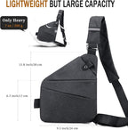 Anti Theft Crossbody Travel Bag for Women Men,Multi-pocket Crossbody Bag,Slim Sling Bag with Adjustable Strap