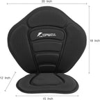 UPWELL Universal Kayak Seat with Detachable Storage Bag & 4 Adjustable Strap, Paddle Board Seat with Memory Foam Padded and Backrest for Kayak, Canoe, Sup