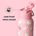 BOTTLE BOTTLE 32oz Insulated Water Bottle Stainless Steel Sport Water Bottle with Straw Dual-use Lid Design for Gym with Pill Box