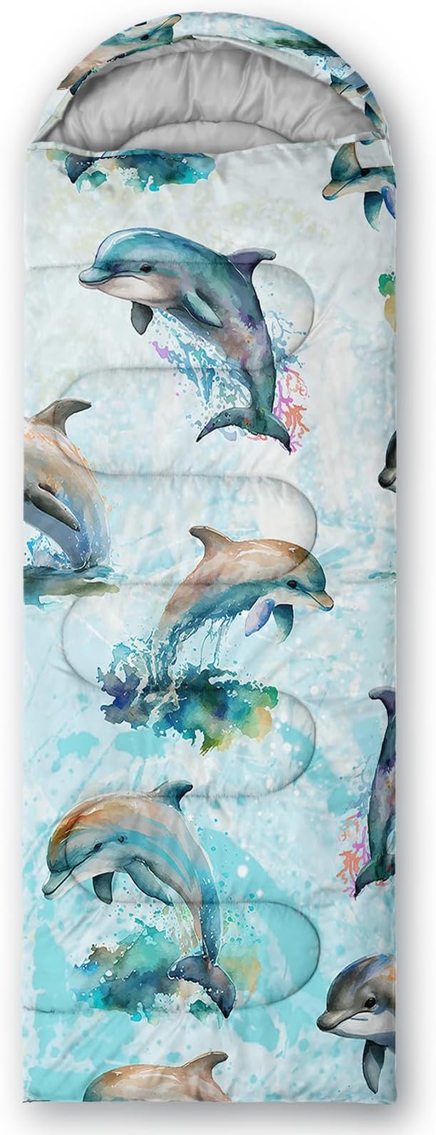 QOOMO Camping Sleeping Bags,3 Season Warm & Cool Weather,Lightweight,Waterproof Sleeping Bags for Adults & Kids,Traveling,and Outdoors,Camping Gear Equipment