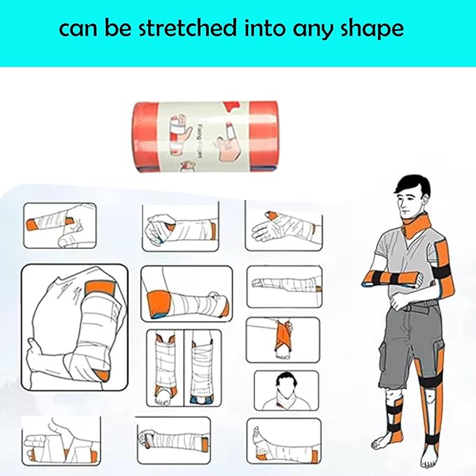 Tactical Emergency First Aid Kit: MOLLE Admin Pouch IFAK - Wound Dressing Blood Control EMT Survival Trauma Kit 6" Bandage- Camp Travel Car Medic Kit