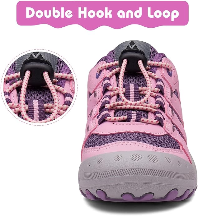 Mishansha Boy's Girl's Hiking Shoes Low Top Sneakers Outdoor Trekking Walking Climbing Running Shoes