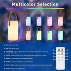 uuffoo Solar Table Lamp Outdoor Lantern 2 in 1 Charging Portable LED Cordless Lights with Remote 8 Colors, Water-Resistant IP44 for Patio Terrace Camping Garden Balcony