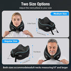 Neck Pillow for Traveling, Travel Neck Pillow for Airplane Memory Foam Travel Pillow for Flight Headrest Sleep with 360° Support Portable, Travel Essentials Birthday Gifts for Women Men Mom Dad