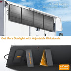 400 Watt Portable Folding Solar Panels IP68 Waterproof ETFE Coating 41V MC4 Output for Power Stations Solar Generator Camping Off-Grid RV Emergency Backup