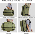 Haimont Large Waterproof Duffel Backpack Roll-Top Heavy Duty Dry Duffle Bag for Boating, Travel, Motorcycle, Kayaking, Camping, 60L